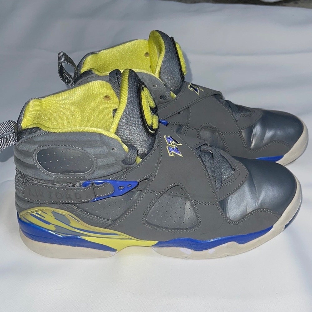 SOLD on eBay!  Nike Air Jordan VIII 8 Retro GS GREY VIOLET BLUE 580528-038 SZ:7Y - Picture 14 of 16